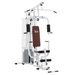 Kraftstation Fitnessstation Fitnessgerät Multifunktion Krafttraining Multistation Trainingsstation Mit Latzug Butterflystange 45kg Gewichten Seil, Fitnessgeräte Für Zuhause Weiß_desvips.com