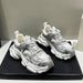 2024 Spring New Dad Women's Mesh Breathable Casual Versatile Trendy Running Height Increasing Sports Shoes_desvips.com