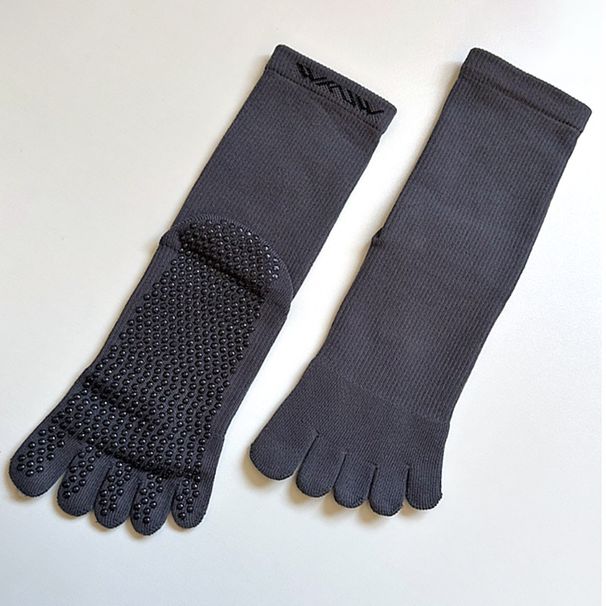 Anti-Pilling Source Wkuw Yoga Women Professional Non-Slip Five-Toe Fitness Running Pilates Sports Long Socks_desvips.com