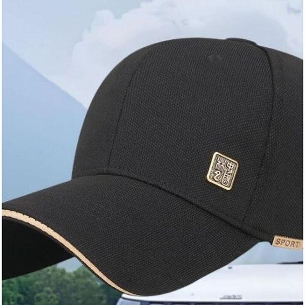 Men's Four Seasons Baseball Duckbill Cap Jeep Autumn Winter Embroidered Hard Top Large Head Circumference Sun Protection_desvips.com