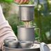 Pure Titanium Travel Set Outdoor Portable High-end Brewer Camping Pot Quick Cup Tea Water Separation_desvips.com