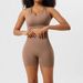 Women's Yoga Suit High Intensity Shockproof Sports Underwear Fitness Clothes Running Bra Summer Fitness Set_desvips.com