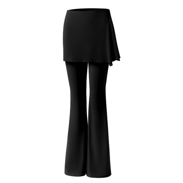 Yoga Pants New Style Women's Flared Yoga Pants, High Waisted, Hip Lifting, Suitable For Dance, Yoga, Pilates, And Fitness, Skirt And Pants Set._desvips.com