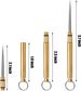 Titanium Alloy Brass Creative Combination Stainless Steel Portable Fruit Toothpick Outdoor Tool_desvips.com