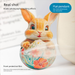 Unique And Stylish Cartoon 2D Acrylic Easter Bunny Car Keychain, Book Bag Accessory, Pendant_desvips.com