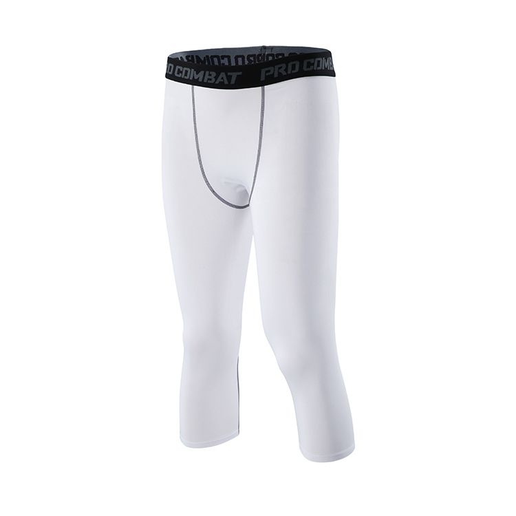 Sports & Outdoor Men's Compression Tights For Sports & Training - High Elasticity 7/8 Length Gym Pants For Running, Football, Basketball & Workouts_desvips.com