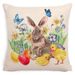Easter Thanksgiving Harvest Festival Rabbit European Country Farm Style New Cushion Pillowcase Removable And Washable_desvips.com