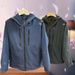 Men's Spring Jacket With Zipper, Letter Print, Windproof And Waterproof Outdoor Hooded Jacket, High-End 2025_desvips.com