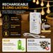 Battery Operated Globe String Lights With Remote Control, 33ft Length And 100 LED Fairy Lights_desvips.com