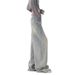 RenMou Light Blue Spring/summer New Denim Pants, Women's American Loose Design, Slimming And Floor Hugging Wide Leg Pants Exclusive Supply_desvips.com