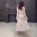 Women's Clothing solid color round neck slim fit long sleeve high waist long skirt suit for women_desvips.com