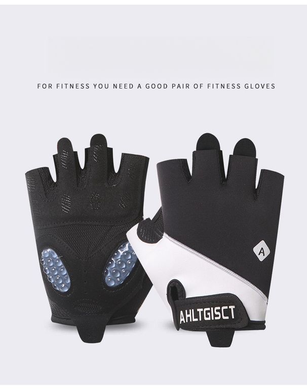 Sports Half-Finger Wear-Resistant Pad Liquid Silicone Shock Absorption Palm Protection Equipment Training Pilates Jump_desvips.com