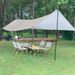 Outdoor Black Tent Sun UV Protection Camping Supplies Silver Coating Cloth Portable Sunshade Tarp_desvips.com