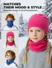 ROCKBROS Kids Multifunctional Scarf Fleece Balaclava Winter Windproof Ski Mask_desvips.com
