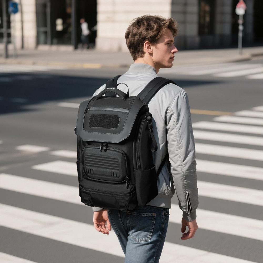 NOKOMETA Tactical Backpack Outdoor Hiking Hiking Backpack Waterproof And Wear-resistant Large Capacity Men's Commuter Travel Computer Bag_desvips.com