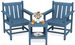 SERWALL 3-Piece Patio Bistro Set With Outdoor Chairs And Side Table In Navy_desvips.com