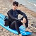 New Couple Zipper Diving Suit Men Surfing Conservative Slimming Boxer Student Long Sleeve Hot Spring Swimsuit_desvips.com