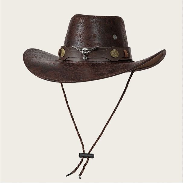 Sun Protection Western Cowboy Hat, Fashionable American Tibetan Style, Outdoor Retro Hat Mountaineering, Suitable For_desvips.com