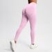 Peach Seamless Solid Color Three-Section Waist Hip-Lifting High-Waist Yoga Pants Women, Suitable For Running And Fitness_desvips.com