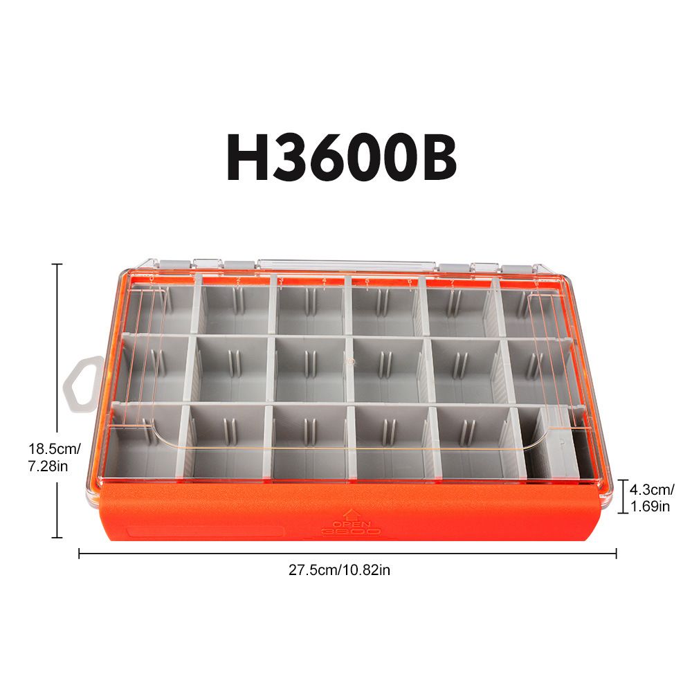 Single-Sided Detachable Lure Fishing Tackle Wooden Shrimp Minnow Pencil Plastic Bait Storage PP Box_desvips.com