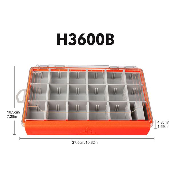 Single-Sided Detachable Lure Fishing Tackle Wooden Shrimp Minnow Pencil Plastic Bait Storage PP Box_desvips.com