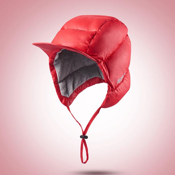 Windproof Duck Down Peaked Hat With Ear Flaps Waterproof Warm For Cycling Ski Outdoor Men Women_desvips.com