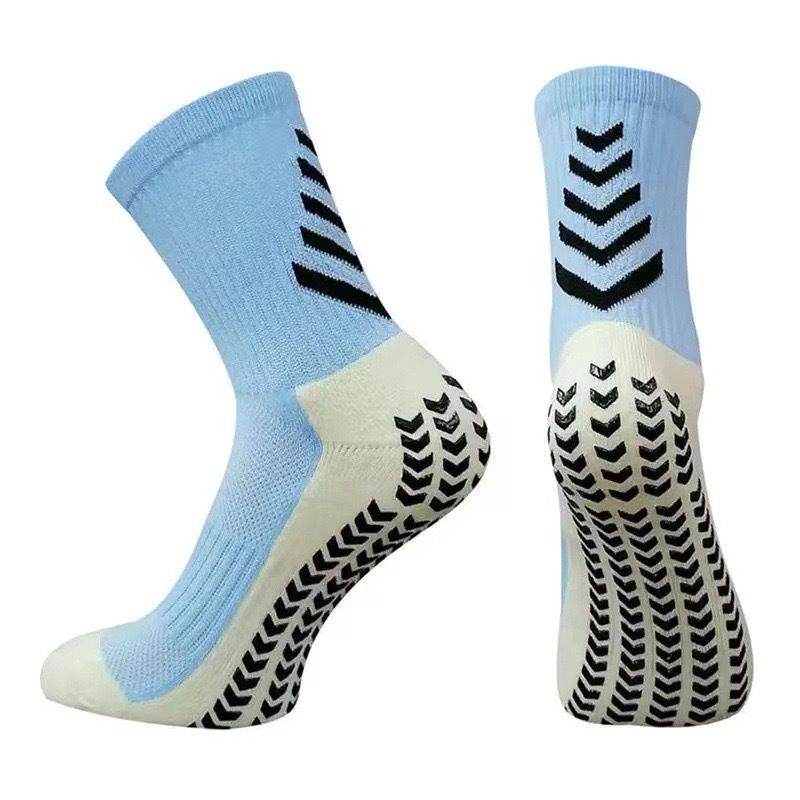 Thickened Terry Cloth Mid Calf Socks Wear Resistant Adhesive Coated For Soccer Basketball Running Cycling Sports & Outdoor Accessories_desvips.com