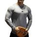 Men's Clothing long sleeve slim fit elastic quick drying sports tops breathable T shirt bottoming shirt training_desvips.com