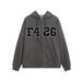 2025 Hot F426 Hooded Couple Unisex Versatile Printed Top National Trend Brand Zipper Sweatshirt_desvips.com