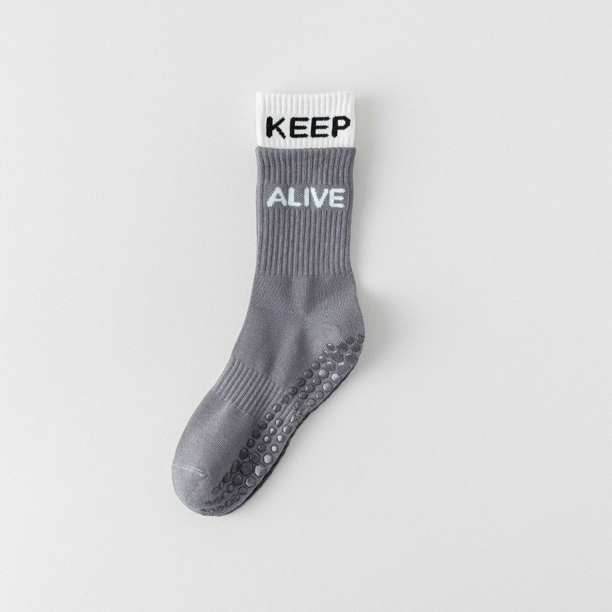 Women's mid Calf Non-Slip Yoga Socks Stylish Colored Pilates Fitness Dance Floor Socks for Aerobics_desvips.com