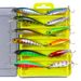 12/pcs/box Minnow Fishing Lures Kit With Box Bass Fishing Artificial Bait Set For Fishing Tackle JerkBait Bass Pike_desvips.com