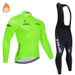Breathable Sweat-Absorbing Long Sleeve Road Bike Solid Color High Elasticity Tour De France Race Cycling Jersey Set For_desvips.com