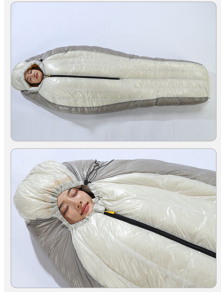 Outdoor Camping Sleeping Bag With 90% Duck Down - Warm & Lightweight For Men & Women Winter Adventure_desvips.com