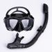 Snorkeling equipment Diving mirror Snorkel set Large frame silicone diving mask Full dry snorkel_desvips.com