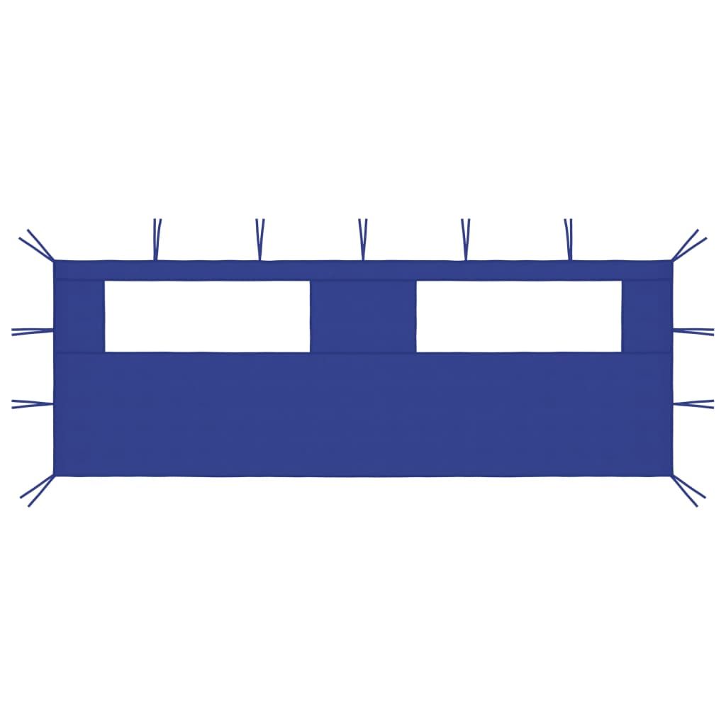 Fabric Gazebo Side Panel With PVC Windows For Mosquito Protection And Easy Assembly_desvips.com