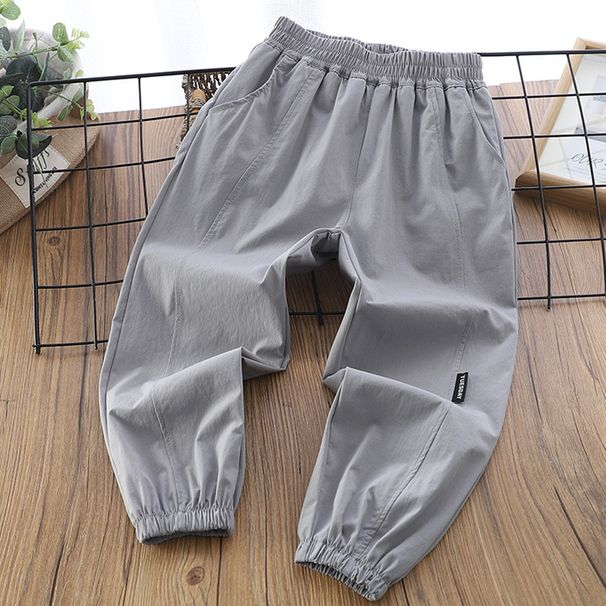 Boys' Quick-dry 2026 Summer Thin Children's Anti-mosquito Fashionable Cool For Older Children Loose Sports Pants_desvips.com
