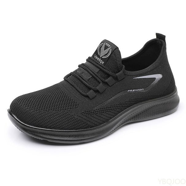 Men's Trendy Flat Bottom Shoes Mesh Non Slip Lace Up Casual Comfortable Shoes Lightweight Fashion Running Men Sneakers_desvips.com