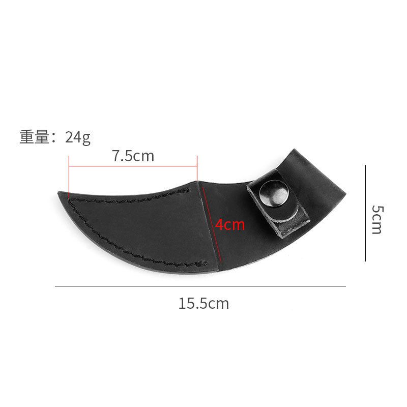 Direct Multiple PU Fruit Universal Black Portable Outdoor Small Knife Protective Leather Sheaths_desvips.com