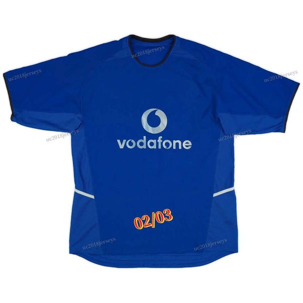 Long Sleeves Blue 2002 2003 BECKHAM Retro Soccer Jersey 02 03 Giggs VanNistelrooy VERON SOLSKJAER FORLAN Red Classic Vintage_desvips.com