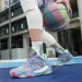 Mesh Black Mens Cut Mid Sneakers Women Cushioned Non Slip Outdoor Basketball Shoes Sport Boots_desvips.com