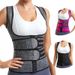 Sports Clothing Double Belt Sweat Vest For Women With Elastic Velcro Zipper Heating Corset Slimming Clothes For Body Shaping And Beauty_desvips.com