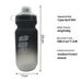 Outdoor Sports Bottle Bicycle Cycling Cup Road Mountain Bike Hiking Portable Squeeze Gradient Color Water Bag_desvips.com