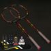 Badminton Racket Set Of Two Carbon Fiber Material For Adults And Children_desvips.com