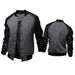 Men's Clothing supply new large pocket leather sleeve men's baseball jacket stand collar jacket J04_desvips.com