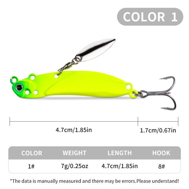 Lure Bait Long Distance Casting Metal Sequins Flying Dog Iron Plate Vib Bionic Fish Bait Upturned Mouth Bass Bait Sea Fishing_desvips.com