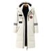 Cross-border New Down Jackets Men's Long Over-the-knee Trend Medium And Long Couples Trendy Brand Thickened Men's Jacket Tiger Head_desvips.com