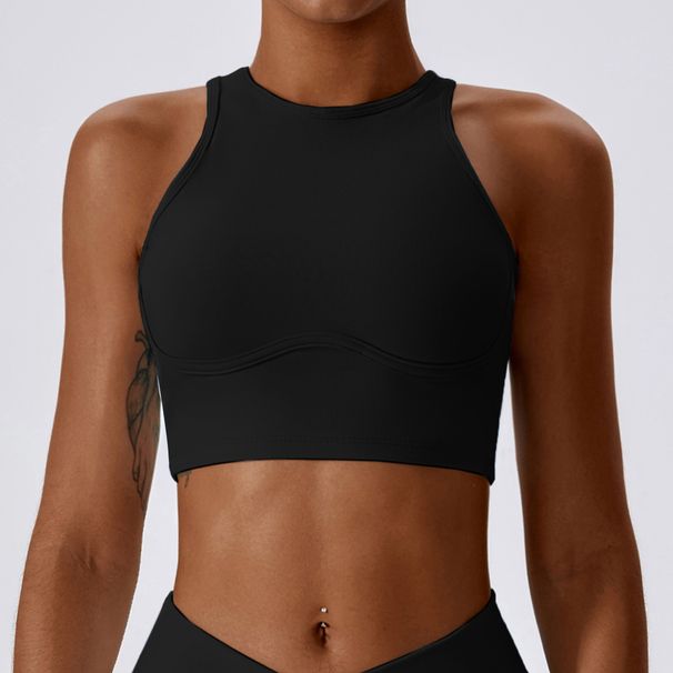 High Impact Gym Push Up Bra Yoga Clothing Sports Vest Workout Crop Top Female Shockproof Brassiere Women_desvips.com