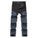 Men's Waterproof Windproof Fleece-Lined Softshell Hiking Pants With Multiple Pockets For Skiing Camping Outdoor Winter Activities_desvips.com