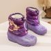 Warm Foreign Trade Children's Waterproof Non-Slip Warm Cotton Shoes For Kids Outdoor Rain Snow Ski Boots_desvips.com