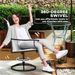 Outsunny Outdoor Patio Swivel Chairs With High Back For Patio Dining In Cream_desvips.com